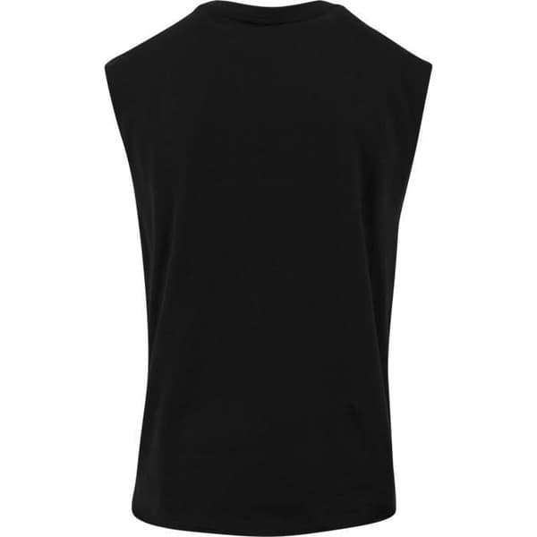 Ärmlös skjorta - URBAN CLASSICS - OPEN EDGE - Svart - 100% bomull - Rak passform