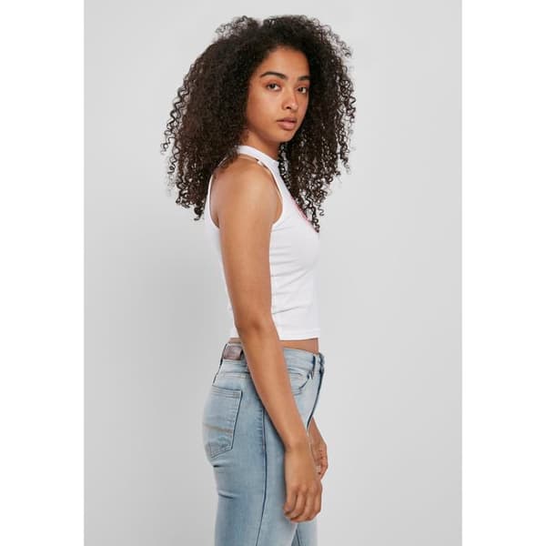 Kvinnors kort bröstsinglet - Mister Tee - Draken - Tajt - Rund hals - Svart färg