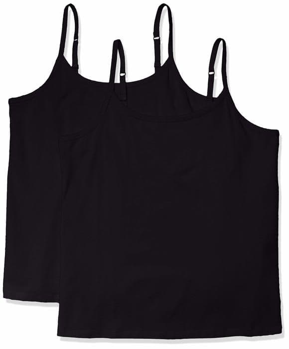 Debardeur Essentials - PAE3012M2-Svart-1X - Amazon Debardeur (Stora Storlekar Tillgängliga) Dam, Paket om 2