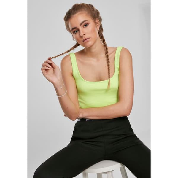 Urban Classic vid crop top för kvinnor