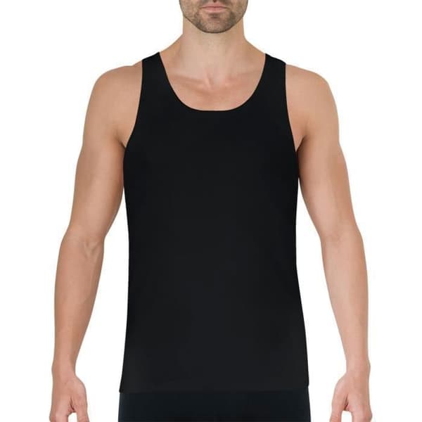 Tanktop - Eminence - Svart - Åtsittande - Rundad hals - 100% bomull - Tillverkad i Europa
