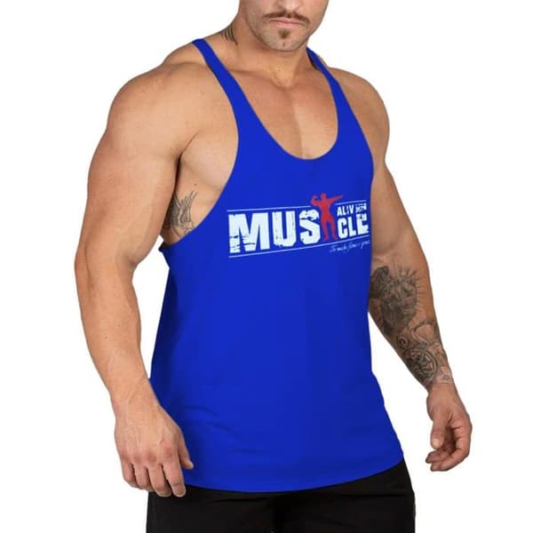 Muskeltröja - okänd - Herrar Gym Träning Muskeltröja Styrketröja Gym Tålighet Bomull