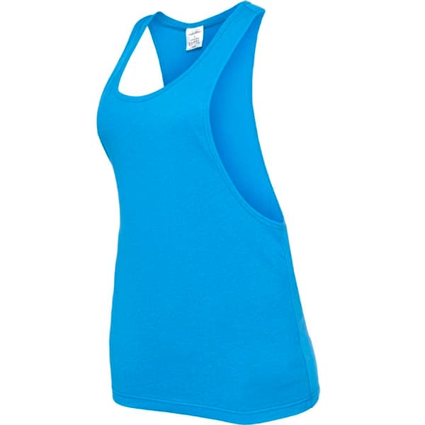 Dam Topp - URBAN CLASSICS - Lös Basic - Färg turquoise - Bred skärning - 100% bomull