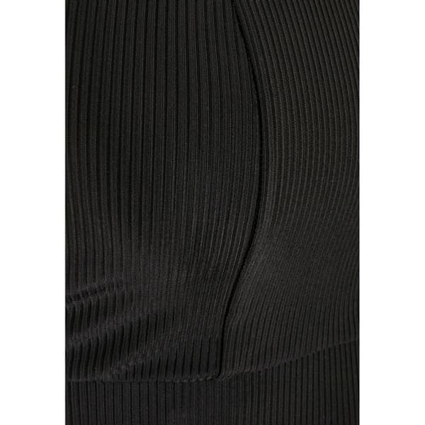 Crop top - Urban Classics - Dam - Svart - Taitad - Elastisk jersey stretch