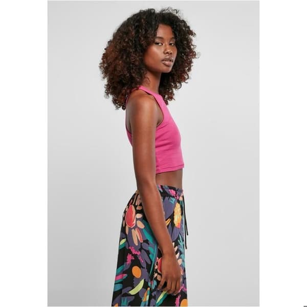 Kort ribbad t-shirt dam Urban Classics