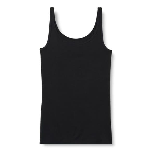Debardeur Essentials - PAE1108S2-BLKWT-Liten - Amazon Debardeur Fina Spännen Anpassad Passform Kvinna, 2-pack