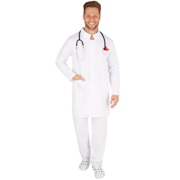 Læge kostume hvid S