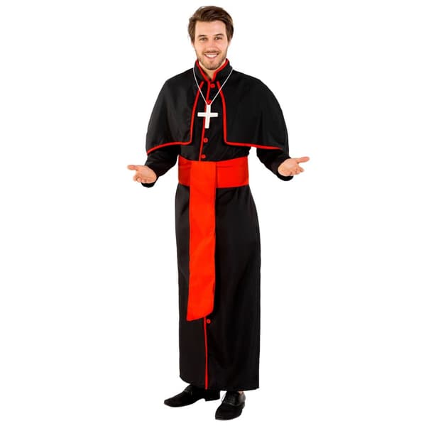 Kardinal Giovanni kostume Sort XXL