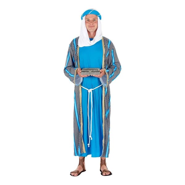 Tre Vise Mænd Blå Kostume