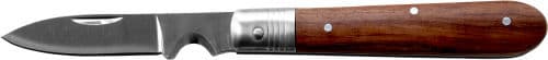 Universalkniv 56mm, uppf�llbar kniv, trähandtag rosfritt, PROLINE