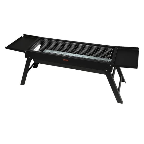 Bärbar kolgrill, kompakt hopfällbar grill, mini rökskåp