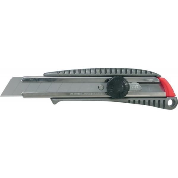 Skärkniv - NT CUTTER - Radchen 18mm - Metallhölje - Metallhandtag - Metallbladstyrning