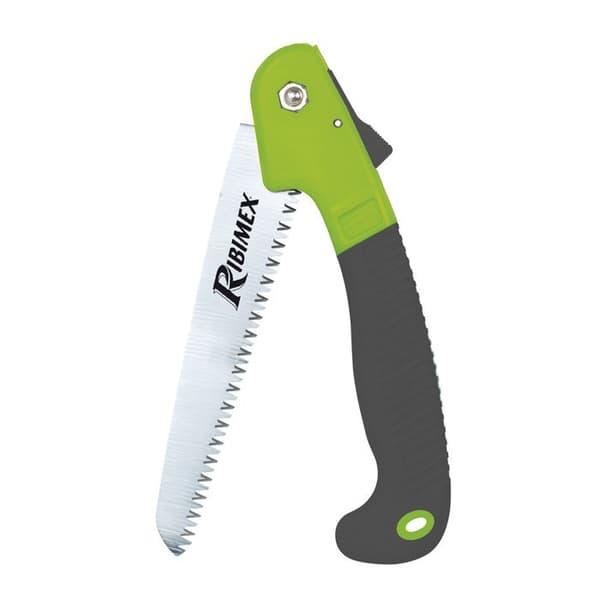 Ribiland fällbar sågkniv - RIBIMEX varumärke - Kolstålblad - Ergonomiskt polypropenhandtag