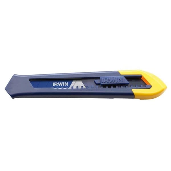 Cutter - IRWIN - Bimetallblad - Bredd 18 mm - Plastkropp - Självlåsande skena