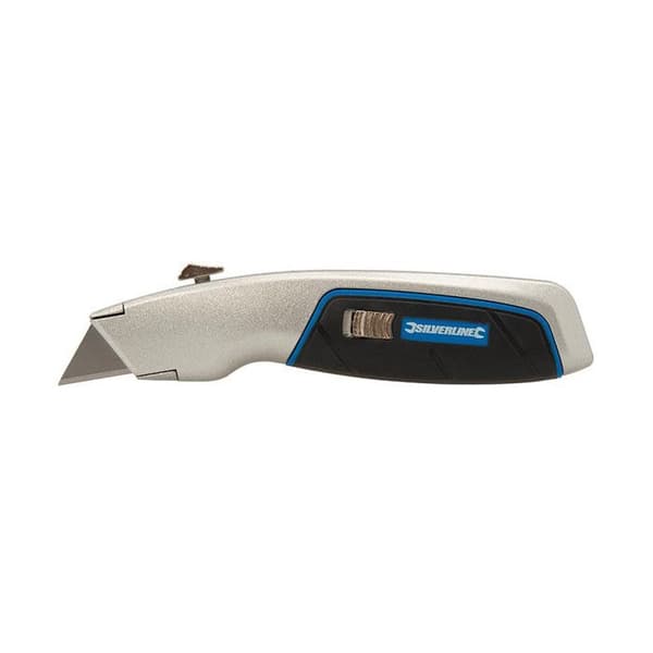 Kniv med Fällbartblad 175 mm – Precision och Säkerhet – Ideal Verktyg för Skärning - Silverline