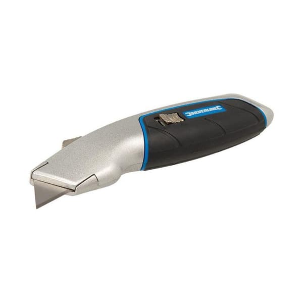 Kniv med Fällbartblad 175 mm – Precision och Säkerhet – Ideal Verktyg för Skärning - Silverline