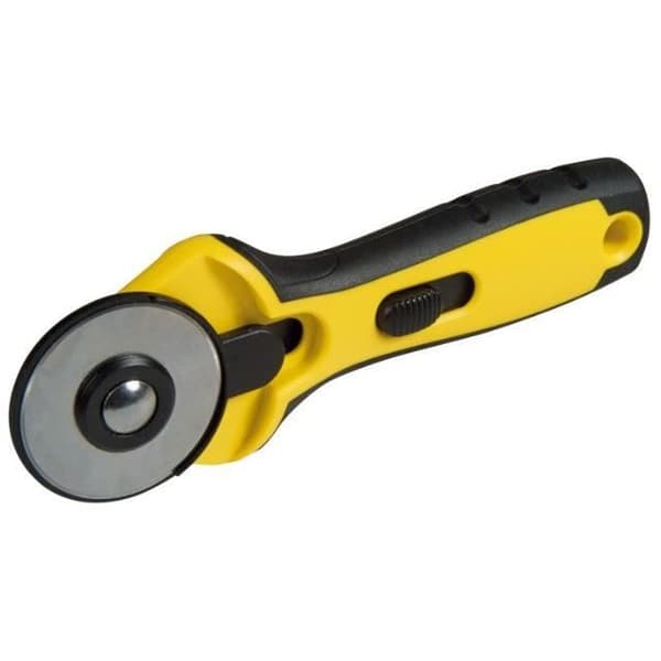 Roterande kniv - Stanley - 45 mm - Böjd - Ergonomiskt halkfritt handtag