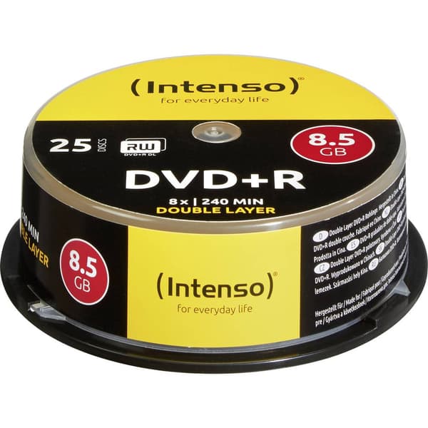 Intenso 4311144 DVD+R DL 8.5 GB 25 st Spindel