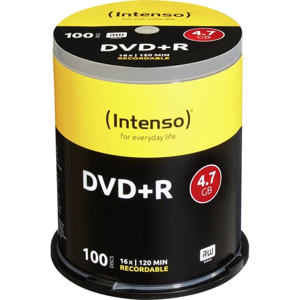 Intenso 4111156 DVD+R 4.7 GB 100 st Spindel