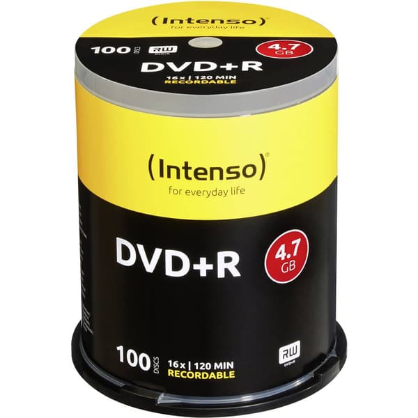 Intenso 4111156 DVD+R 4.7 GB 100 st Spindel