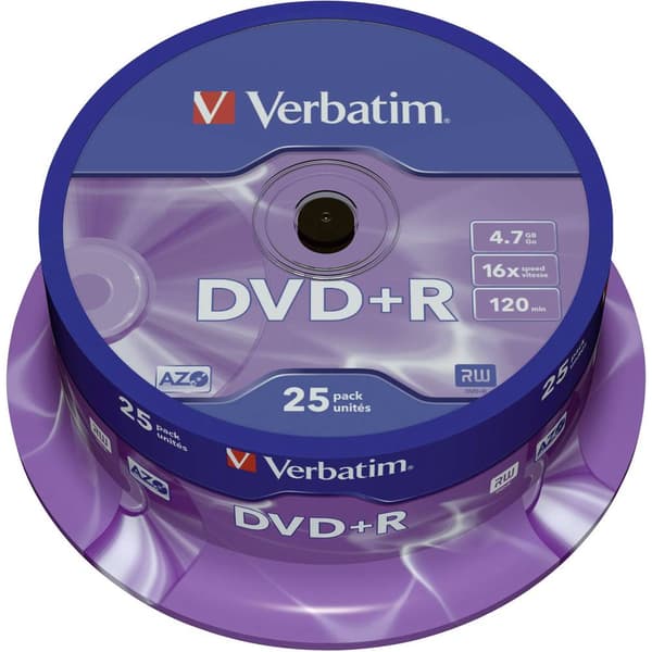 Verbatim 43500 DVD+R 4.7 GB 25 st Spindel