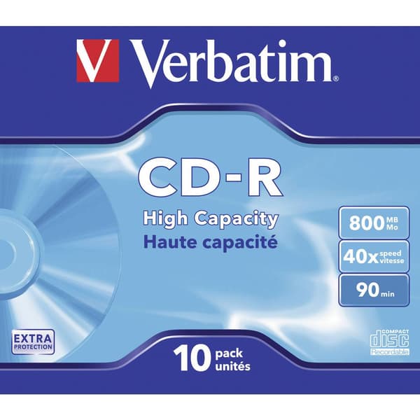 Verbatim 43428 CD-R 90 800 MB 10 st Jewel Case