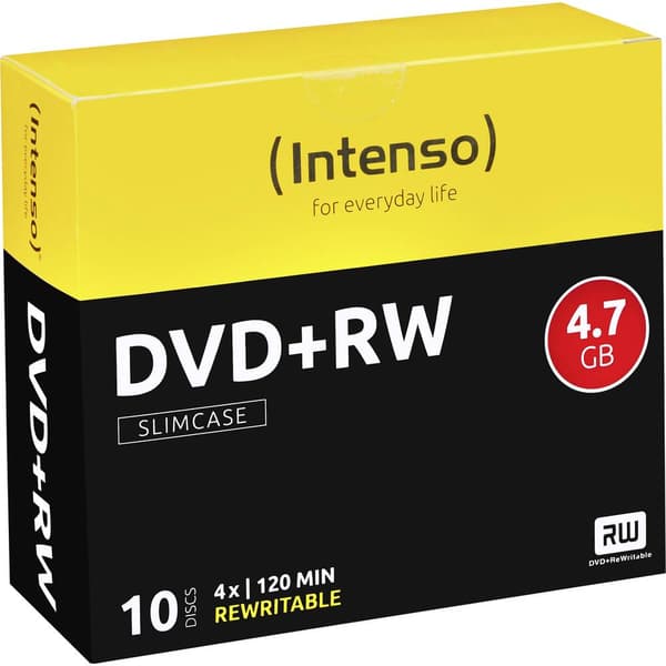 Intenso 4211632 DVD+RW 4.7 GB 10 st Slimcase Rewritable