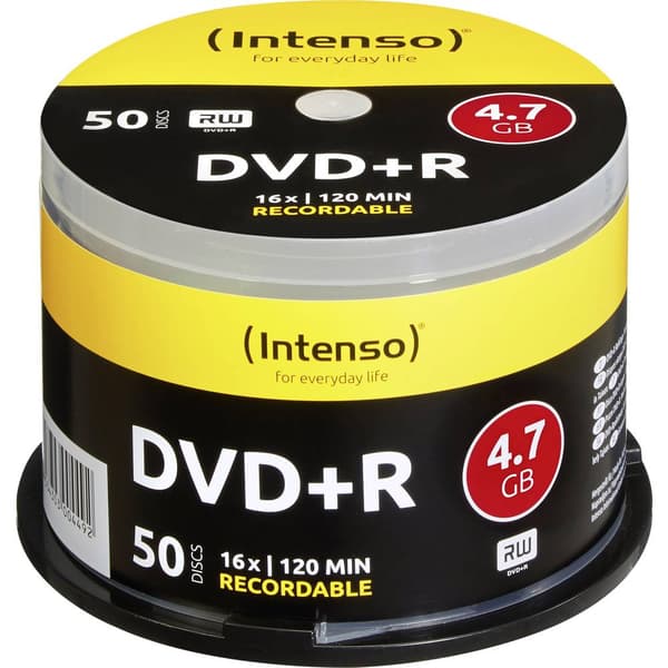Intenso 4111155 DVD+R 4.7 GB 50 st Spindel