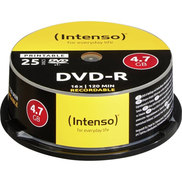 Intenso 4801154 DVD-R 4.7 GB 25 st Spindel Skrivbar