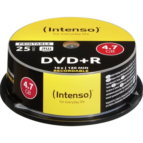 Intenso 4811154 DVD+R 4.7 GB 25 st Spindel Skrivbar