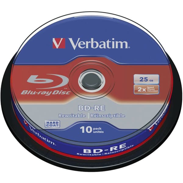 Verbatim 43694 Blu-ray BD-RE 25 GB 10 st Spindel