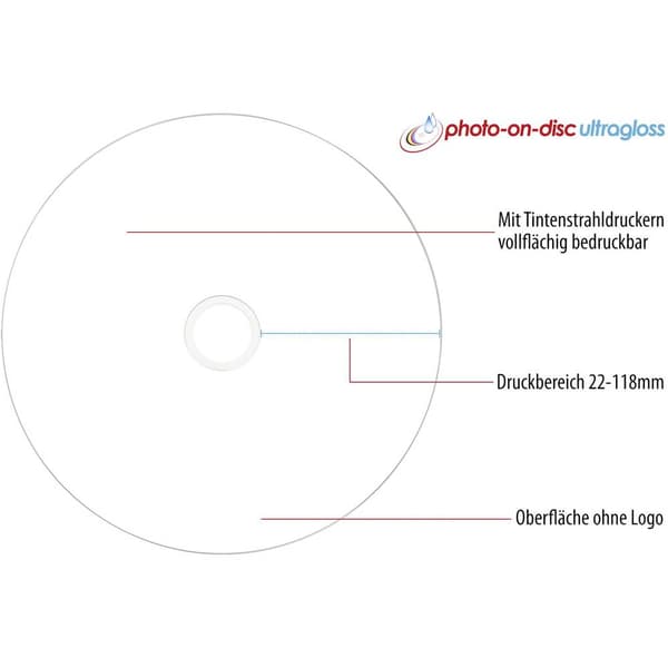 Primeon 2761109 CD-R 80 700 MB 50 st Spindel Skrivbar, Högglansig yta, Vattentät, Kladdfritt