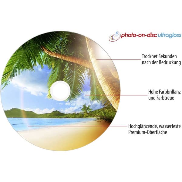 Primeon 2761109 CD-R 80 700 MB 50 st Spindel Skrivbar, Högglansig yta, Vattentät, Kladdfritt