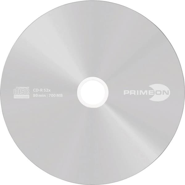 Primeon 2761103 CD-R 80 700 MB 100 st Spindel Matt silveryta