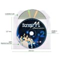 Miniatyrbillede 3 af 9: Dobbelt CD-lomme med filt - 50 stk.
