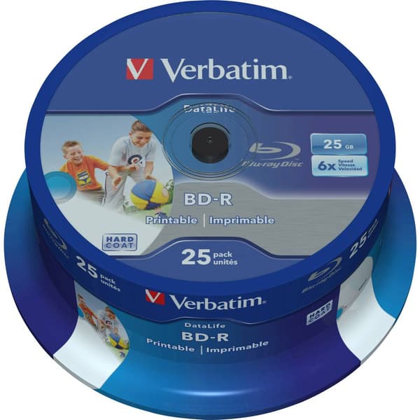Verbatim 43811 Blu-ray BD-R SL 25 GB 25 st Spindel Skrivbar, Anti-rep-beläggning