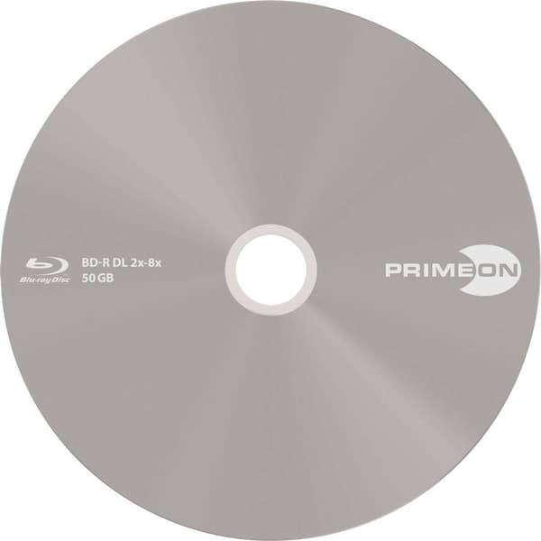 Primeon 2761318 Blu-ray BD-R DL 50 GB 25 st Spindel Anti-rep-beläggning