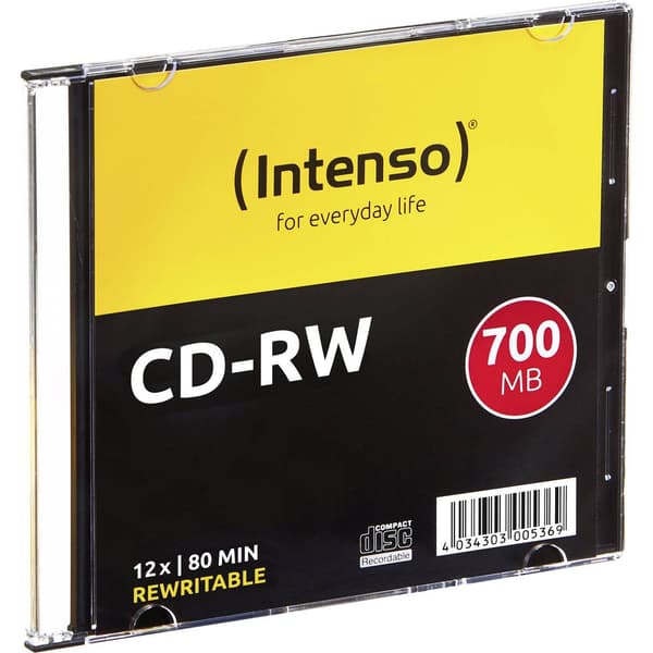Intenso 2801622 CD-RW 700 MB 10 st Slimcase Rewritable