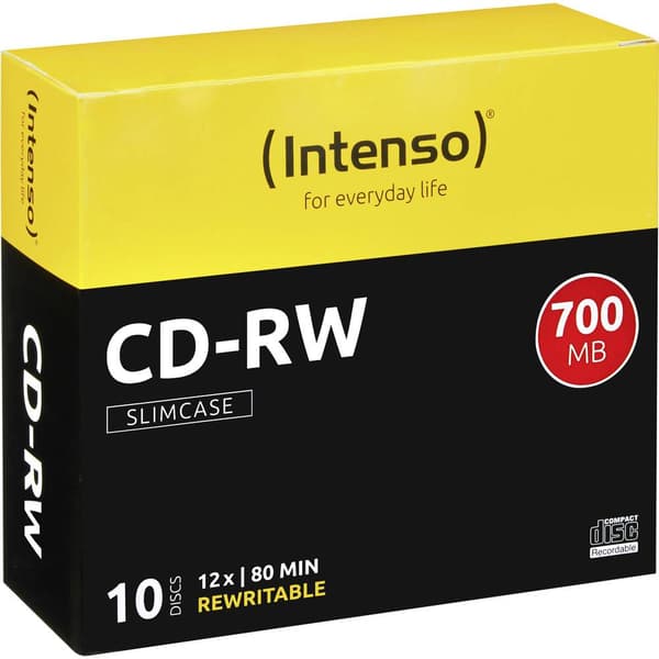 Intenso 2801622 CD-RW 700 MB 10 st Slimcase Rewritable