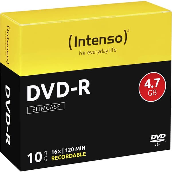 Intenso 4101652 DVD-R 4.7 GB 10 st Slimcase