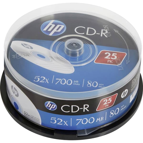 HP CRE00015 CD-R 700 MB 25 st Spindel