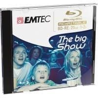 EMTEC - BD-RE - 25GB 2x - Sølv - Jewel Case (BOX) (ECOBDRE2512JC.)