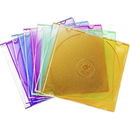 Basetech CD Etui 1 CD/DVD/Blu-Ray Plastic Blå, Standard Grøn (satin finish), Orange, Pink, Lilla 1 stk. (B x H x D) 141 x 123 x 5 mm BT-2267606 (BT-22