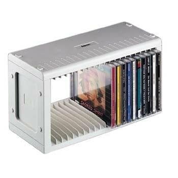 Hama CD-Rack 20 - mediehylde - plastik - grå - 20 x CD-ROM (48402)