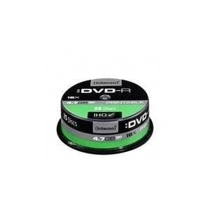 Intenso - 25 x DVD-R (G) - 4,7 GB 16x - Inkjet-printbar overflade - Spindel (4801154)