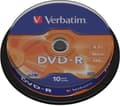 Miniatyrbillede 1 af 4: Verbatim 43523 DVD-R mat sølv - 10 stykker / spindel