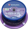 Miniatyrbillede 2 af 3: Verbatim DVD+R DL 8,5GB 8x SP MAT SØLVOVERFLADE - Rohling