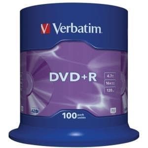 Verbatim 43551 DVD+R blank 4,7GB 100 stk. spindel, stykke