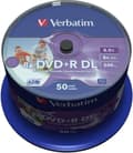 Miniatyrbillede 2 af 4: Verbatim DVD+R DL 8,5GB 8X SP BRED UDSKRIVbar - Rohling
