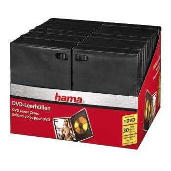 Hama 04711495 DVD Box - 30 Pakke / Sort